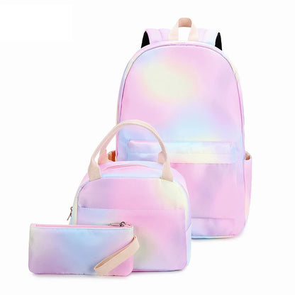Fashion Children Unicorn School Backpack For Teenagers Girls Kids School Bag Lightweight Waterproof Students Backpack Set