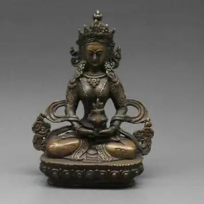 Fashion China Tibet Tibetan Buddhism Bronze Handwork Bodhisattva Vajrasattva Buddha Statue Iiving Room Decoration Home Gift