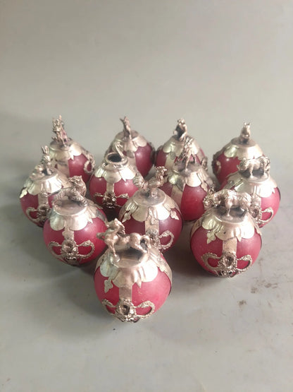 Fashion Chinese Elaborate Old Decorated Handwork Inlay Tibet-silver Dragon 12 Zodiac Red Jade Statue Decorations for Home