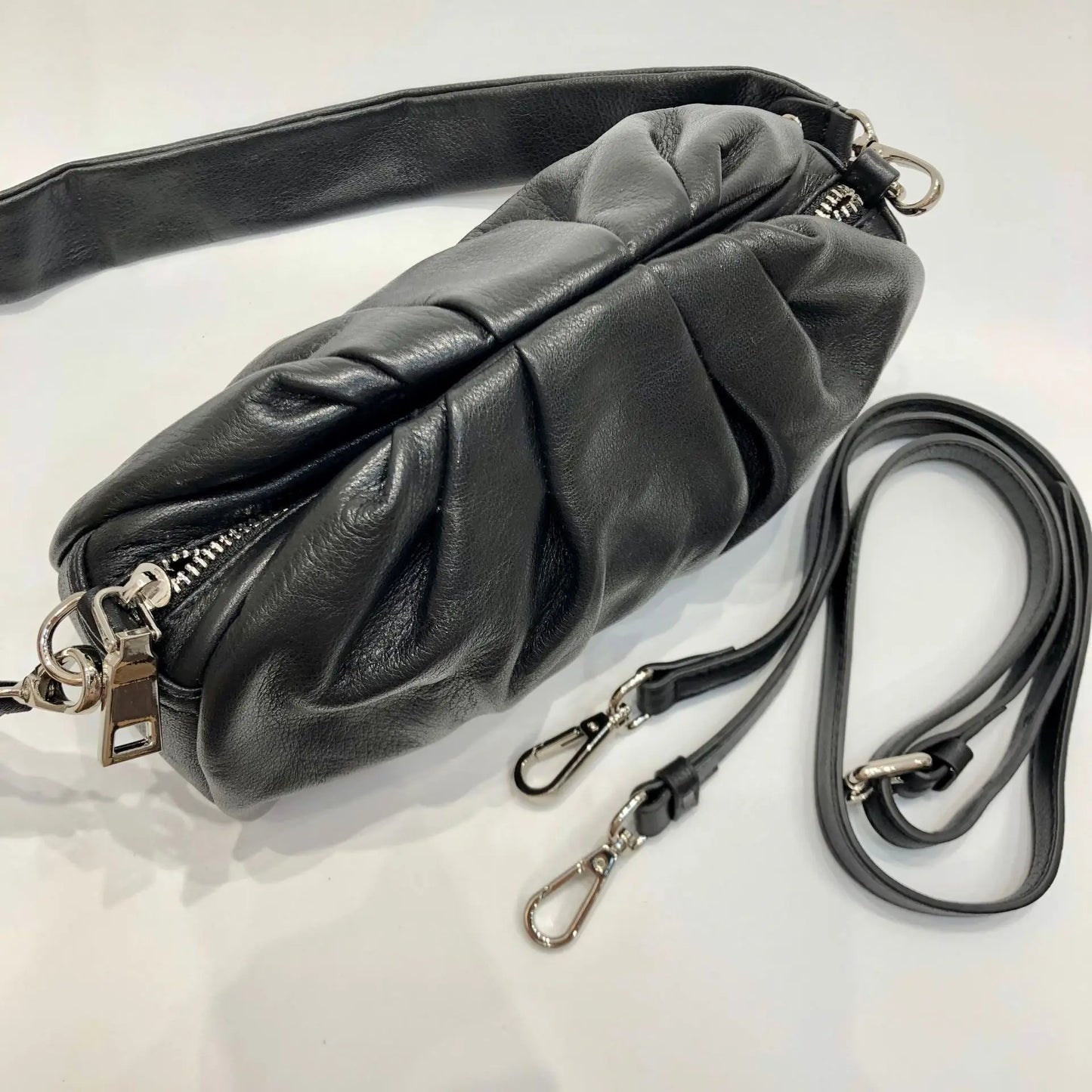 Fashion Commuter Pleated Crossbody Shoulder Bags Simple Solid All-match Handbags Purses Clutch Versatile Luxury Bolsas Mujer