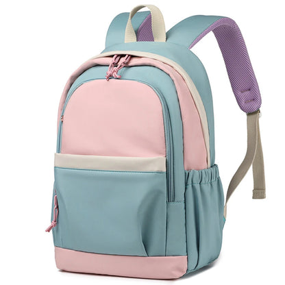 Fashion Contrast Color Backpacks for Women Sweet Girls Junior School Students School Bags Travel Laptop Bag Kawaii Large Bolsas