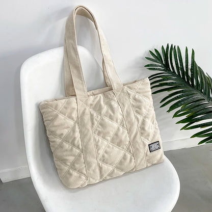 Fashion Corduroy Crossbody Bags for Women 2023 Luxury Handbags Women Bags Designer Large Capacity Shoulder Bag Casual Totes Sac