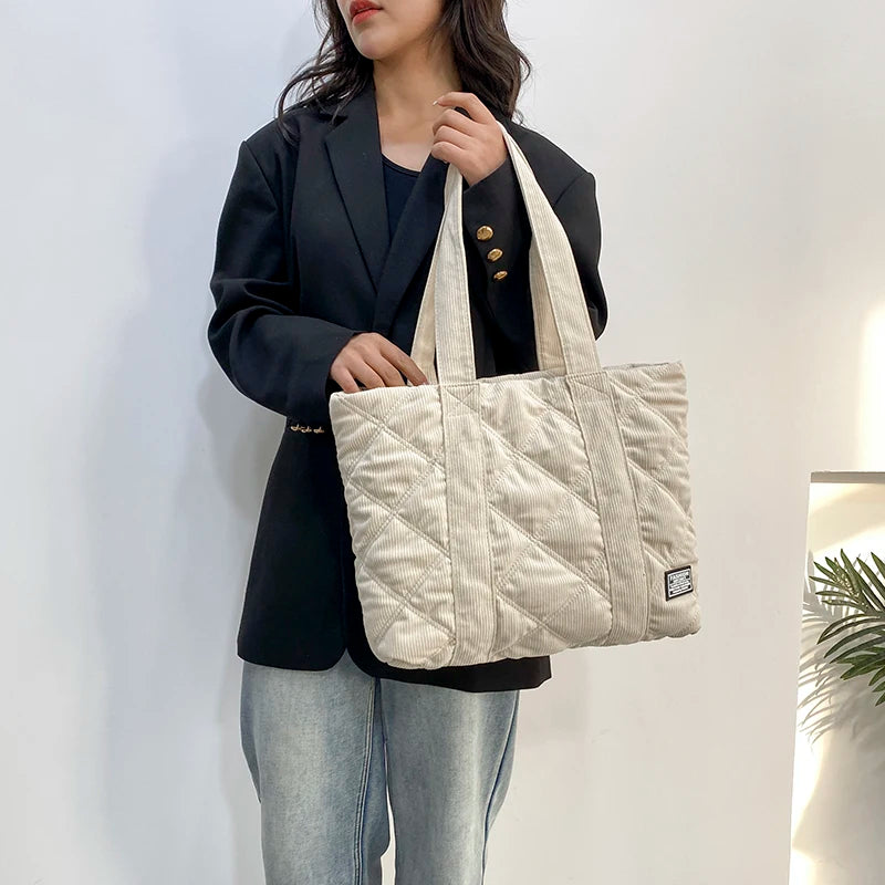 Fashion Corduroy Crossbody Bags for Women 2023 Luxury Handbags Women Bags Designer Large Capacity Shoulder Bag Casual Totes Sac