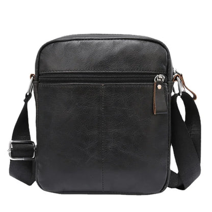 Fashion Cowhide Men's Shoulder Vintage Genuine Leather Male Messenger Business Crossbody Bag Casual Handbag