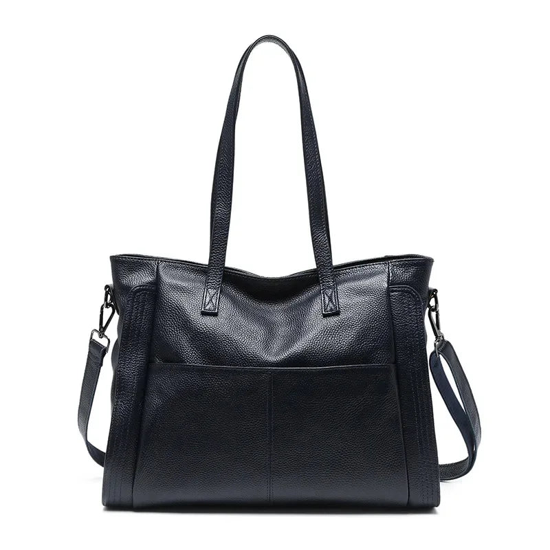 Fashion Cowhide Women's True Leather Crossbody Bag Large Capacity Handbag