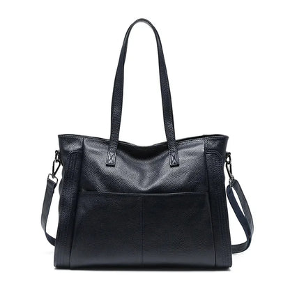 Fashion Cowhide Women's True Leather Crossbody Bag Large Capacity Handbag