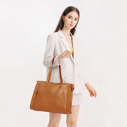 Fashion Cowhide Women's True Leather Crossbody Bag Large Capacity Handbag