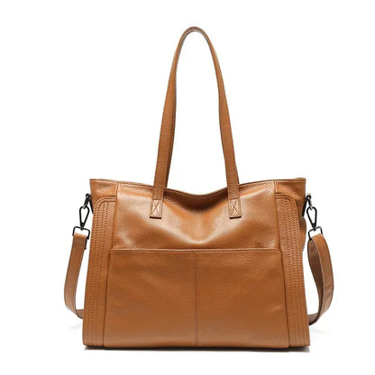 Fashion Cowhide Women's True Leather Crossbody Bag Large Capacity Handbag