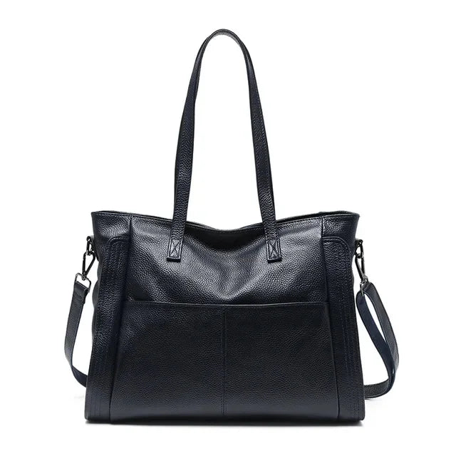 Fashion Cowhide Women's True Leather Crossbody Bag Large Capacity Handbag