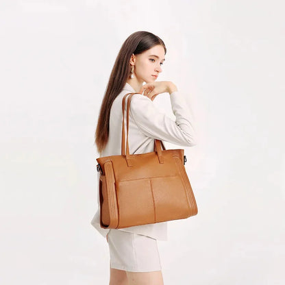 Fashion Cowhide Women's True Leather Crossbody Bag Large Capacity Handbag