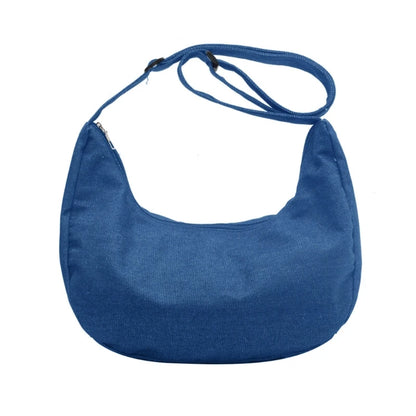 Fashion Crossbody Bag for Women Men Denim Shoulder Bag Large Capacity Casual Hobo Bag Tote Handbag Purse
