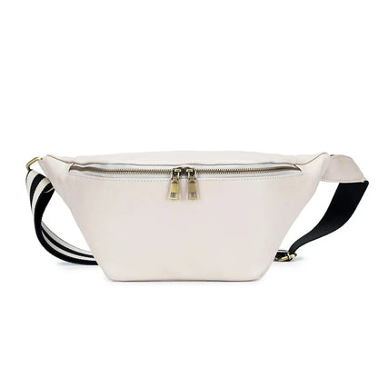 Fashion Crossbody Waist Large Capacity Cowhide Simple Chest Leisure Shoulder Bag