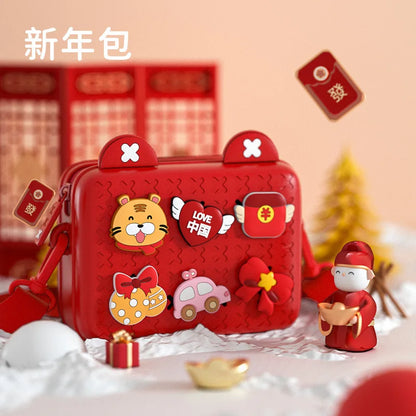 Fashion DIY Cartoon Children Shoulder Messenger Bags for Girls Travel Cute Small Crossbody Bag Zipper Handbags Purse Designer