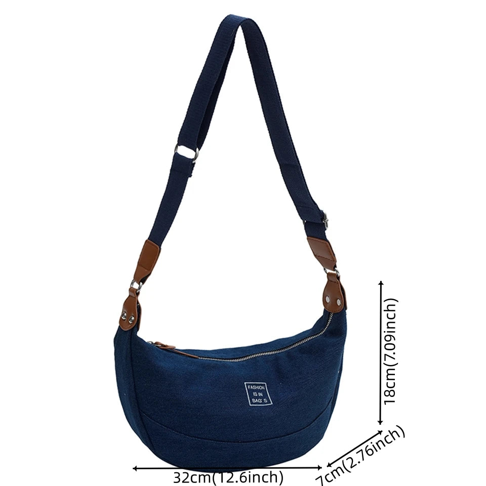 Fashion Denim Women Messenger Bags Shopping Vintage Handbags Large Capacity Shoulder Bag Casual Tote Crossbody Bag