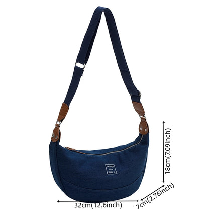 Fashion Denim Women Messenger Bags Shopping Vintage Handbags Large Capacity Shoulder Bag Casual Tote Crossbody Bag