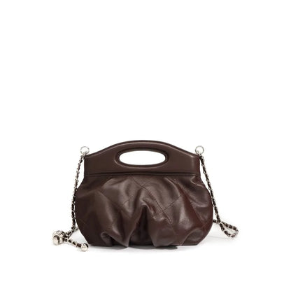 Fashion Design Handbag Cowhide Folds Argyle Bolsos Mujer Female Solid Casual Commuter High Quality Luxury Crossbody Shoulder Bag