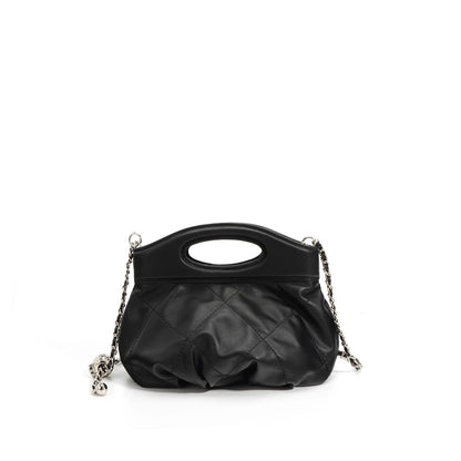 Fashion Design Handbag Cowhide Folds Argyle Bolsos Mujer Female Solid Casual Commuter High Quality Luxury Crossbody Shoulder Bag