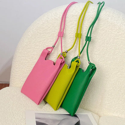Fashion Designer Crossbody Bags for Women Candy Color Lady Cell Phone Purse and Hand Bags Mini Shoulder Messenger Bag Bolsa