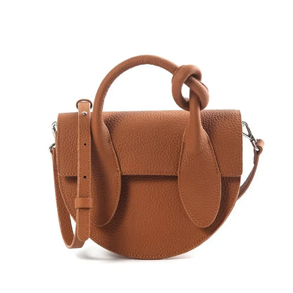 Fashion Designer Half Moon Crossbody Shoulder Bag Tie Knot Top Handle Bags Women Commuter Elegant Luxury Bolsos Mujer Chic Purse