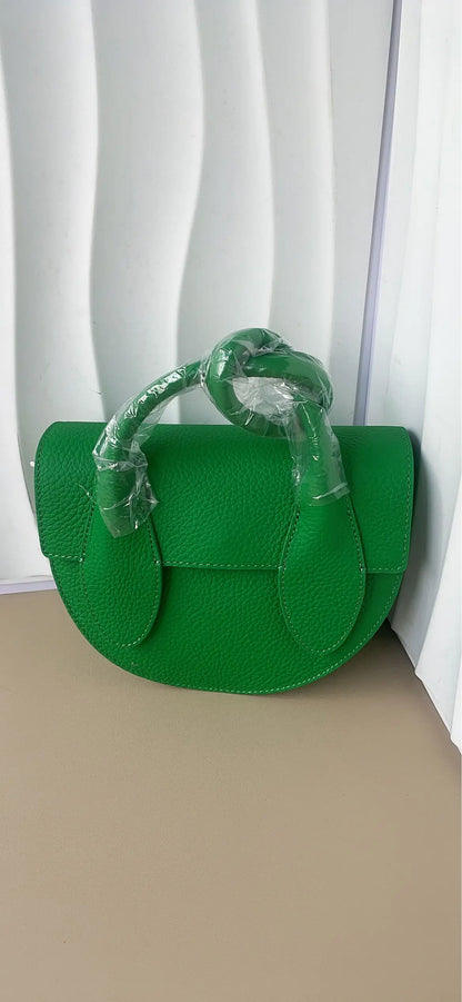 Fashion Designer Half Moon Crossbody Shoulder Bag Tie Knot Top Handle Bags Women Commuter Elegant Luxury Bolsos Mujer Chic Purse