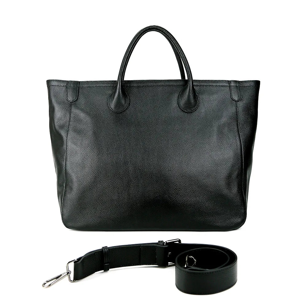 Fashion Designer Luxury Genuine Leather Tote Women Bags Solid Large Capacity All-match Handbags Female Casual Travel Purses