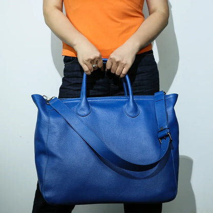 Fashion Designer Luxury Genuine Leather Tote Women Bags Solid Large Capacity All-match Handbags Female Casual Travel Purses