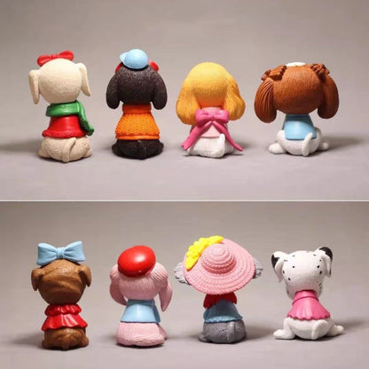 Fashion Dog Car Ornaments Micro Landscape Bonsai Decoration Desktop Creative Trinket Home Decoration Accessories Figurines