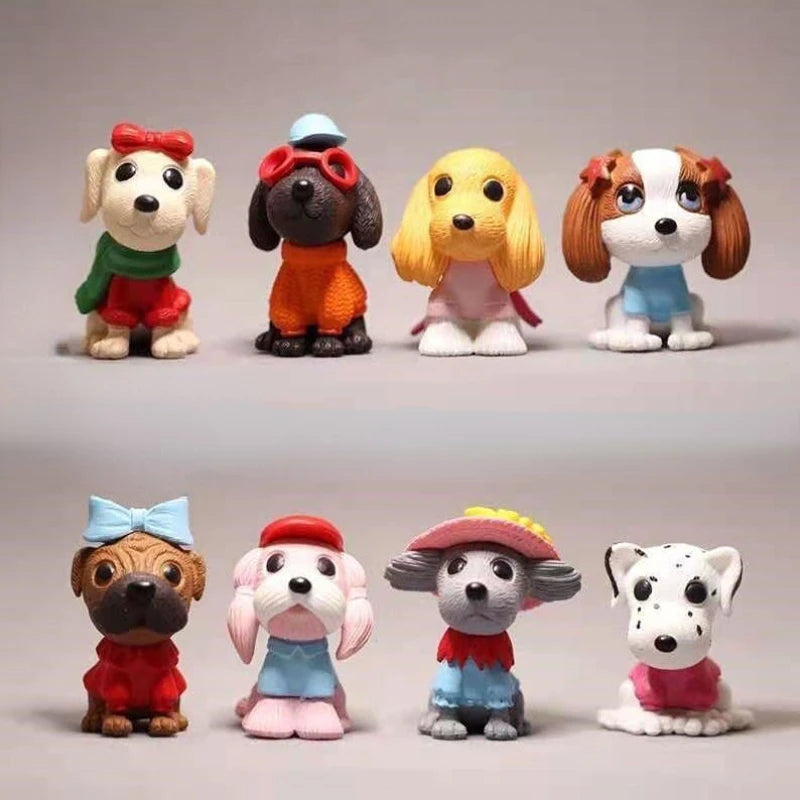 Fashion Dog Car Ornaments Micro Landscape Bonsai Decoration Desktop Creative Trinket Home Decoration Accessories Figurines