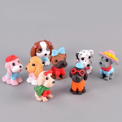 Fashion Dog Car Ornaments Micro Landscape Bonsai Decoration Desktop Creative Trinket Home Decoration Accessories Figurines