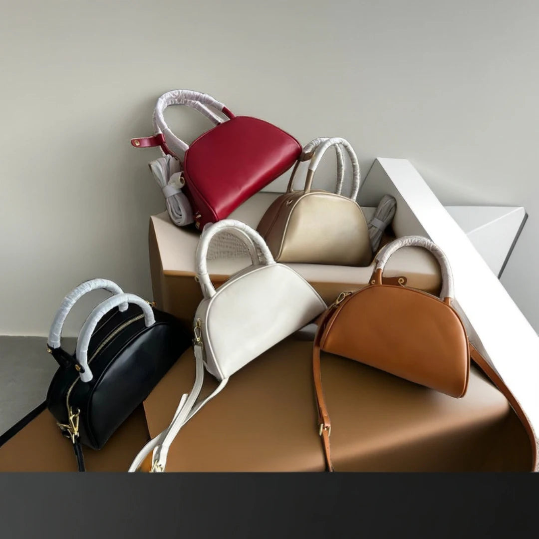 Fashion Elegant Commuter Simple Handbags Female Versatile Portable Single Shoulder Crossbody Bag Luxury Half Moon Zipper Purses