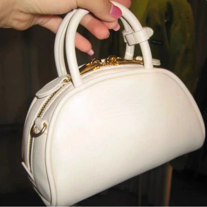 Fashion Elegant Commuter Simple Handbags Female Versatile Portable Single Shoulder Crossbody Bag Luxury Half Moon Zipper Purses