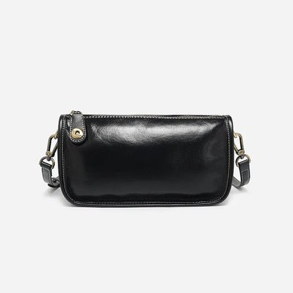 Fashion Elegant Genuine Leather Cowhide Crossbody Shoulder Bag Niche Light Luxury Handbags Female 2024 New Commuter Bolsas