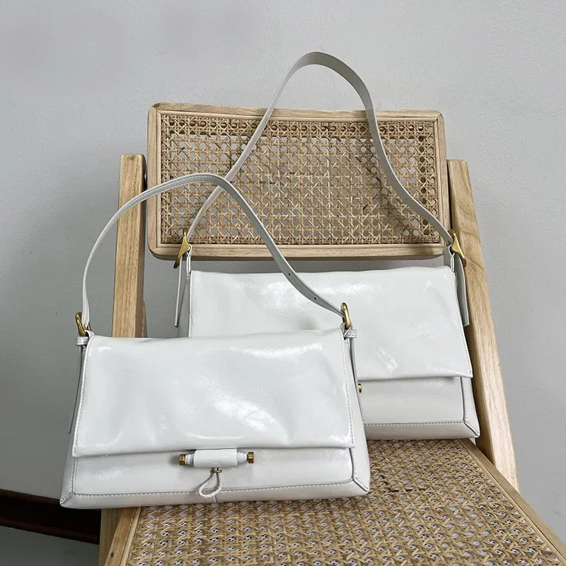 Fashion Elegant Lady Commuter Armpit Bags Solid All-match Simple Luxury Underarm Shoulder Bag Female 2024 New Korean Bolsos