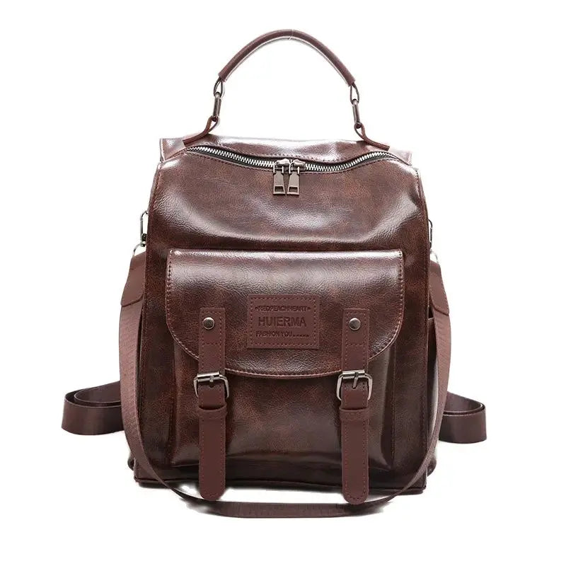 Fashion Female Backpacks High Quality Leather Bagpack for Women Large Capacity School Travel Bag Ladies Knapsack Shoulder Bag