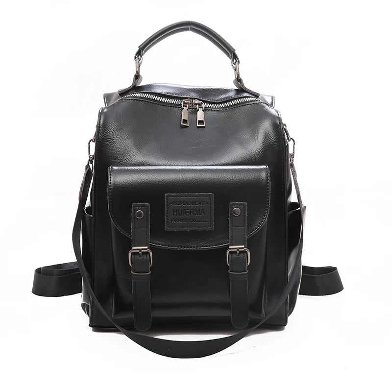 Fashion Female Backpacks High Quality Leather Bagpack for Women Large Capacity School Travel Bag Ladies Knapsack Shoulder Bag