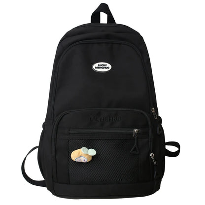 Fashion Female Cute Mesh Waterproof Travel School Bag Trendy Women College Girl Laptop Kawaii Backpack Lady Leisure Book Bag New