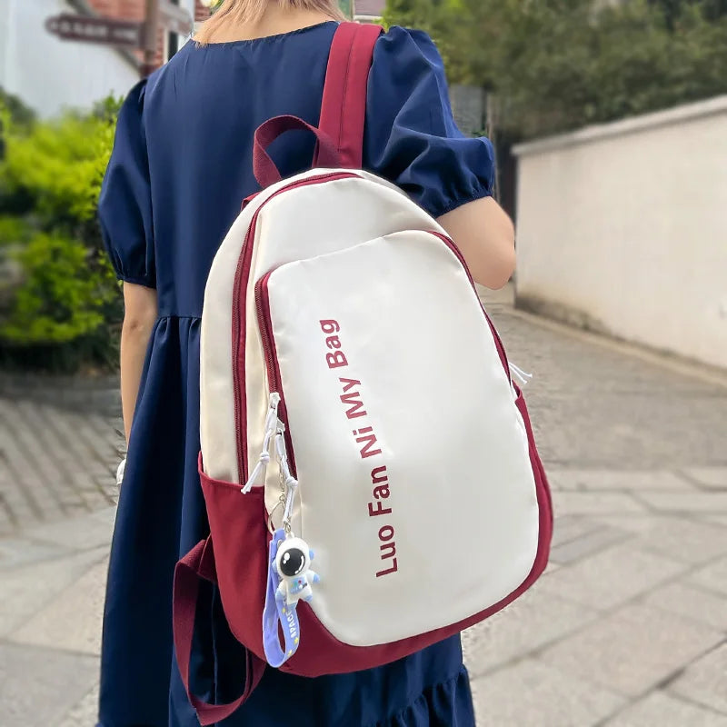 Fashion Female High Capacity Laptop Student Bag  Ladies College Backpack Women Trendy School Bags Girl Travel Book Backpack Cool