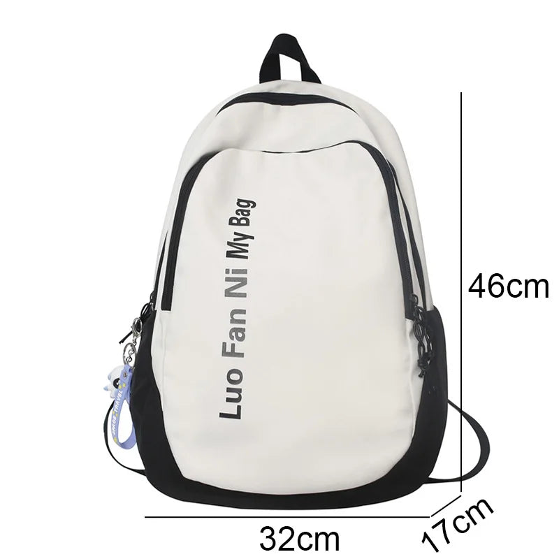 Fashion Female High Capacity Laptop Student Bag  Ladies College Backpack Women Trendy School Bags Girl Travel Book Backpack Cool