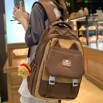 Fashion Female High Capacity Women Cute School Bag Student Kawaii Lady Teenager Laptop Trendy Travel College BackpackS Book Girl