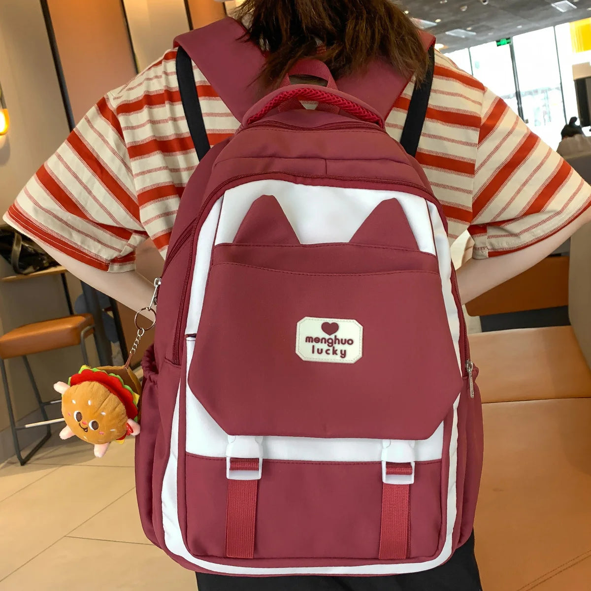 Fashion Female High Capacity Women Cute School Bag Student Kawaii Lady Teenager Laptop Trendy Travel College BackpackS Book Girl