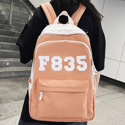 Fashion Female Kawaii College Backpack Cute Women Laptop Book Bag Cool Lady Student Nylon Backpack Trendy Girl Travel School Bag