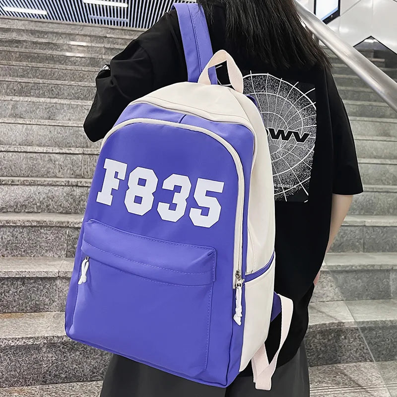 Fashion Female Kawaii College Backpack Cute Women Laptop Book Bag Cool Lady Student Nylon Backpack Trendy Girl Travel School Bag