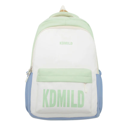 Fashion Female Nylon High Capacity College Backpack Girl Laptop School Bag Cool Women Student Book Bag Ladies Cute Travel Trendy