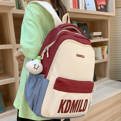 Fashion Female Nylon High Capacity College Backpack Girl Laptop School Bag Cool Women Student Book Bag Ladies Cute Travel Trendy