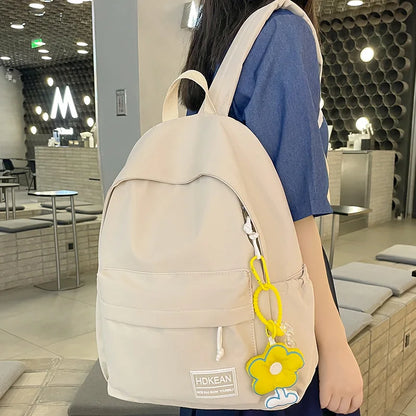 Fashion Female Nylon Kawaii College Backpack Cool Women Laptop Book Bag Lady Cute Student Backpack Girl Travel School Bag Trendy