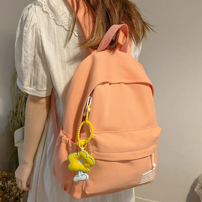 Fashion Female Nylon Kawaii College Backpack Cool Women Laptop Book Bag Lady Cute Student Backpack Girl Travel School Bag Trendy