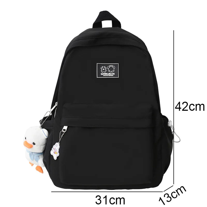 Fashion Female Pink Cute Waterproof Student Bag Cool Lady College Backpack Women School Bag Girl Travel Book Laptop Backpack New