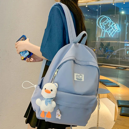 Fashion Female Pink Cute Waterproof Student Bag Cool Lady College Backpack Women School Bag Girl Travel Book Laptop Backpack New