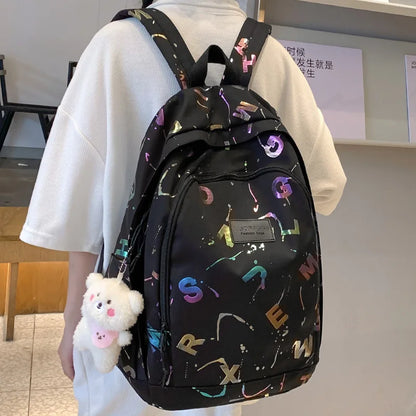 Fashion Female Pink High Capacity Laptop Leisure College Backpack Ladies Student Bag Girl Travel Book Backpack Women School Bags