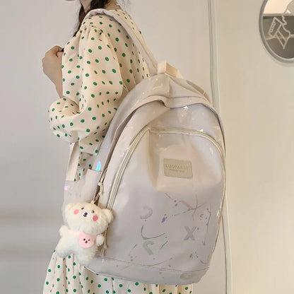 Fashion Female Pink High Capacity Laptop Leisure College Backpack Ladies Student Bag Girl Travel Book Backpack Women School Bags